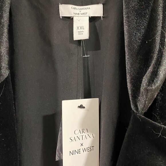 Carlos Santana x Nine West for Kohl’s black velvet blazer, NWT, size 2X. - Picture 4 of 7
